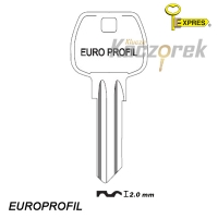 Expres 013 - klucz surowy mosiężny - Europrofil kwadratowy 2,0